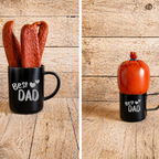 KombiPaket: Personalisierter Edelstahlbecher + Schnapsbecherle mit Wurstspezialitäten