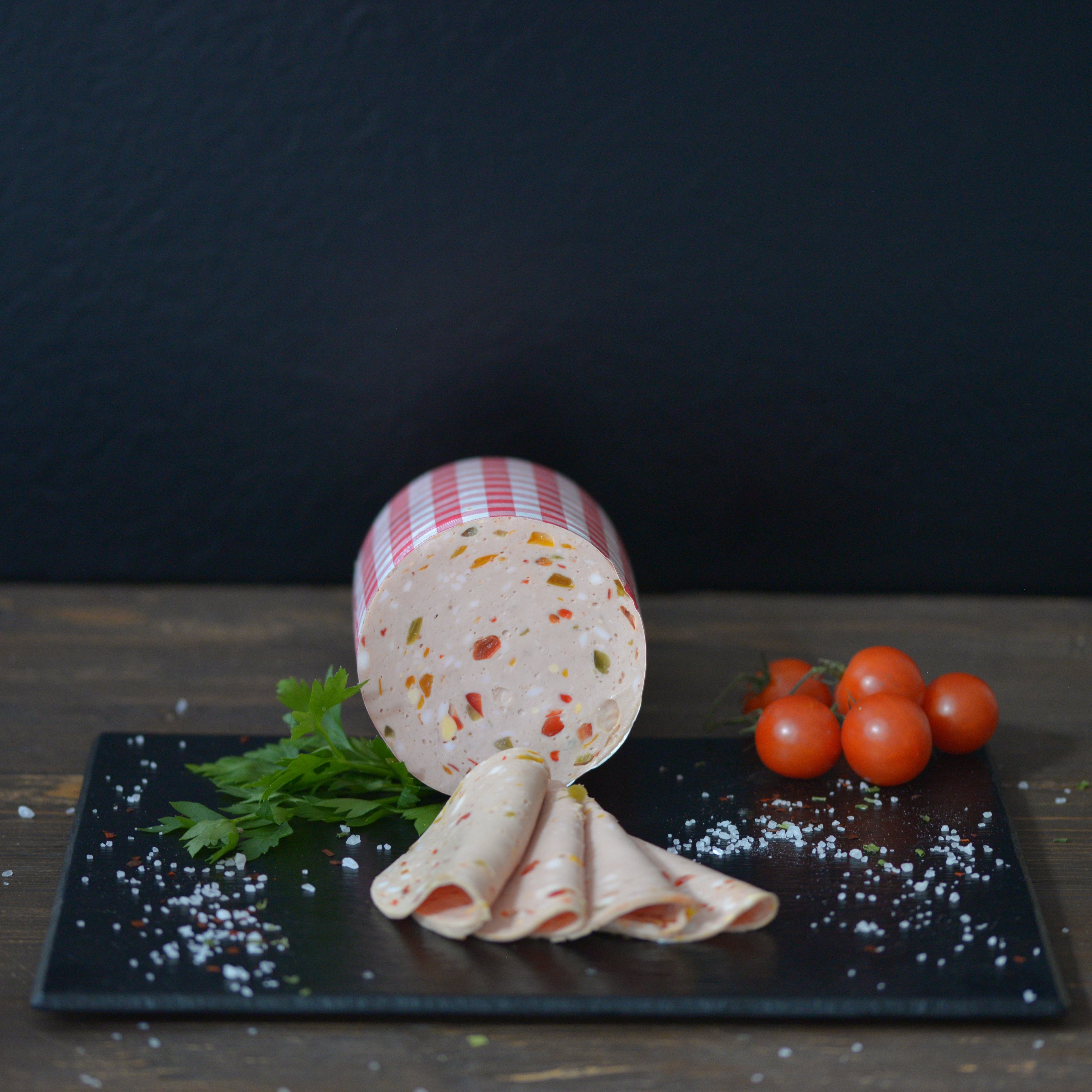 Paprika- Eier-Lyoner
