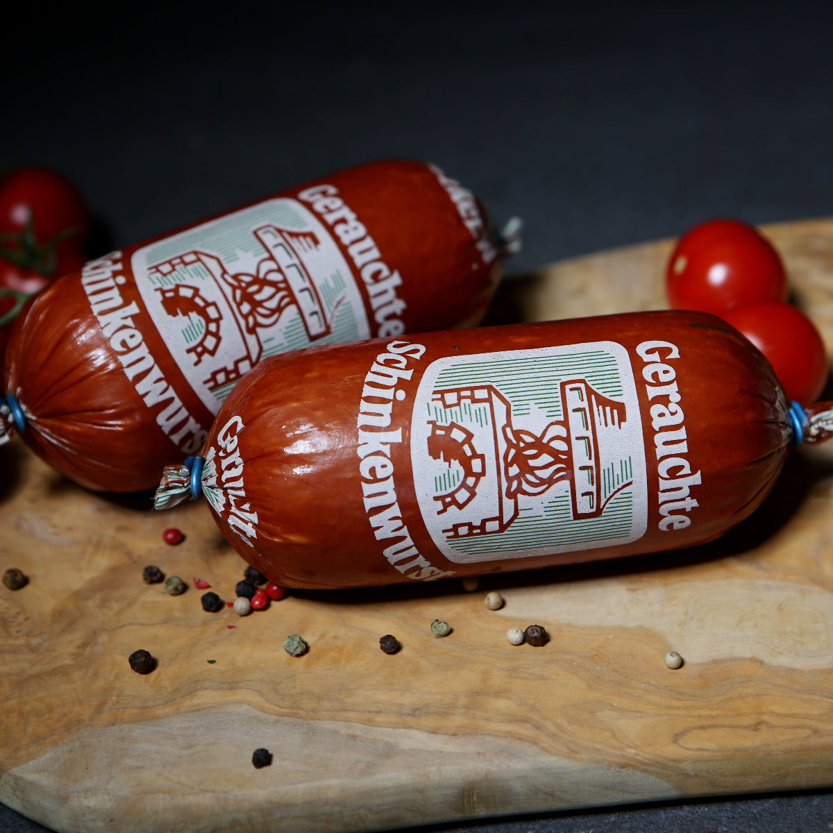 Gerauchte Schinkenwurst