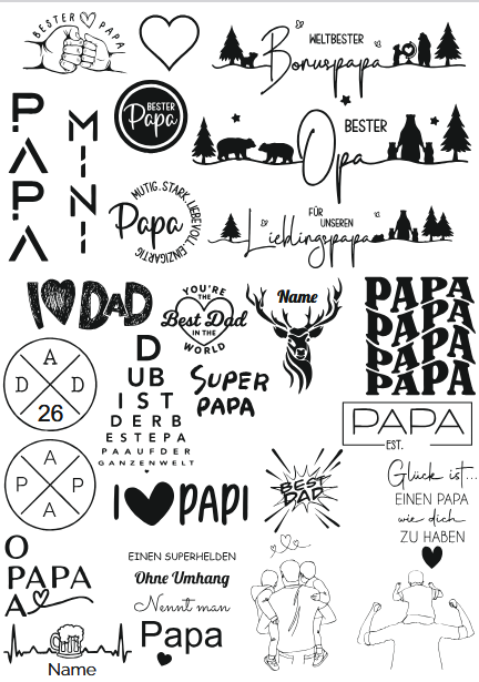 Personalisiertes Vesperbrettle