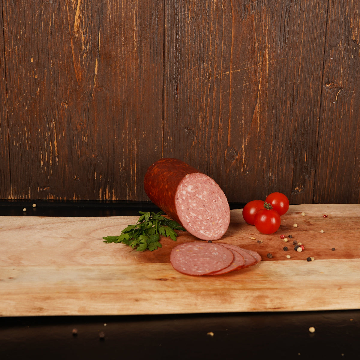 gerauchte Schinkenwurst