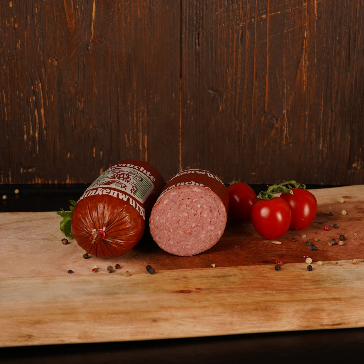 Gerauchte Schinkenwurst Portionswurst